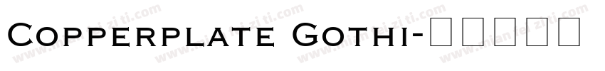 Copperplate Gothi字体转换